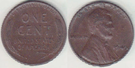 1949 USA 1 Cent A008919